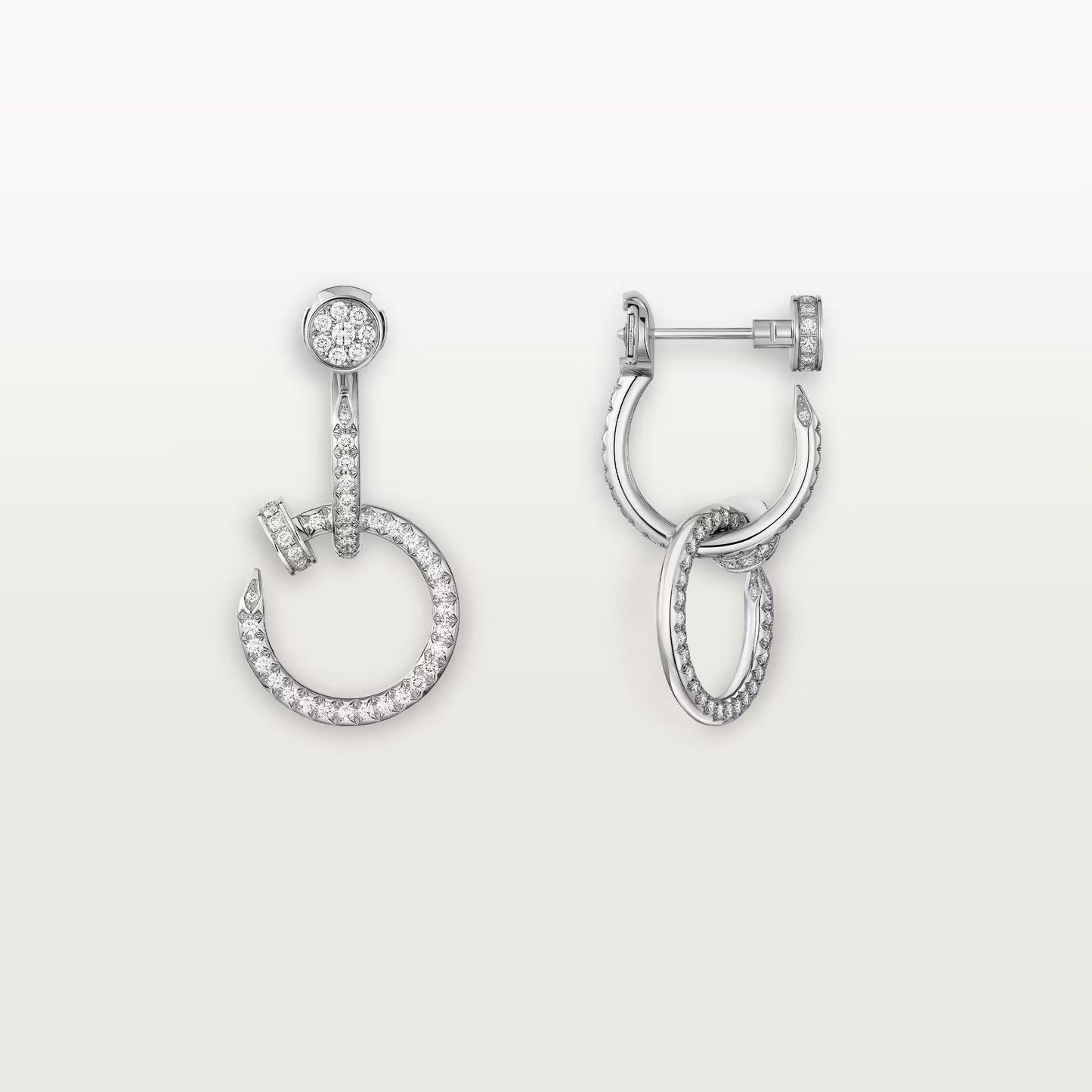 [Ornora Jewelry]JUSTE FULL DIAMOND DOUBLE EARRINGS