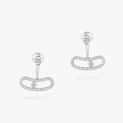 [Ornora Jewelry]MOVE UNO SILVER DIAMOND EARRINGS