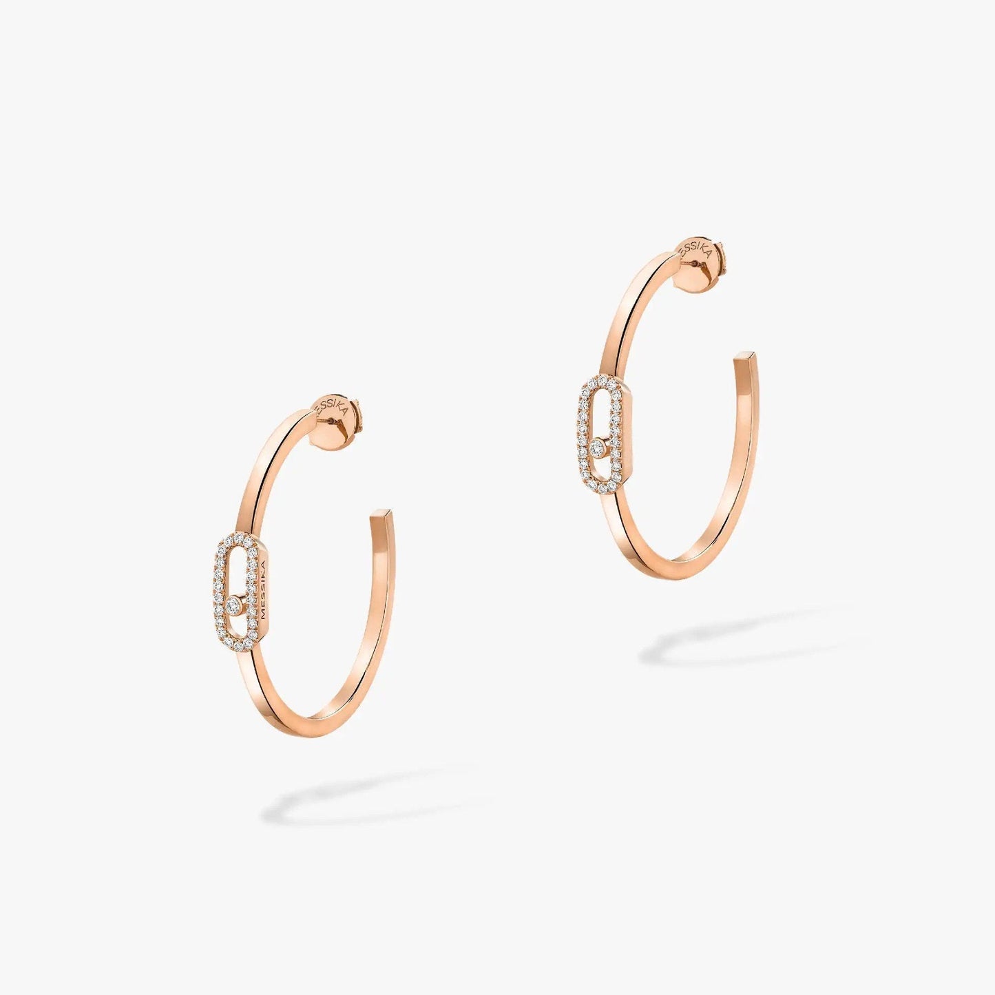[Ornora Jewelry]CREOLES MOVE UNO PM DIAMOND EARRINGS