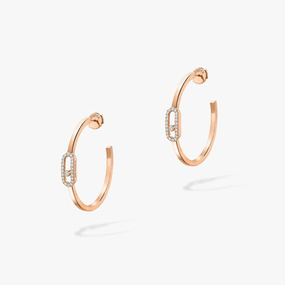 [Ornora Jewelry]CREOLES MOVE UNO PM DIAMOND EARRINGS