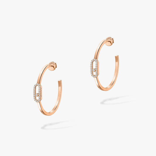 [Ornora Jewelry]CREOLES MOVE UNO PM DIAMOND EARRINGS