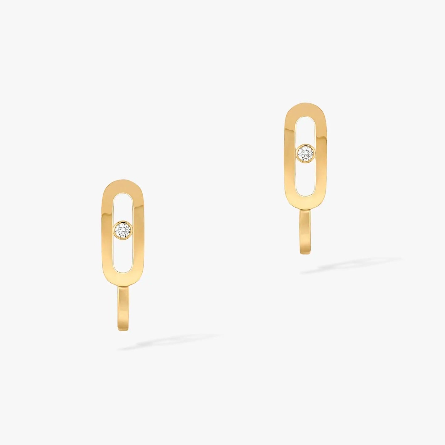 [Ornora Jewelry]CREOLES MOVE UNO MINI 1 DIAMOND EARRINGS