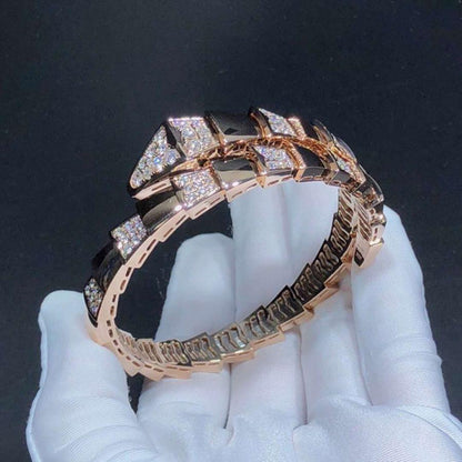 [Ornora Jewelry]SERPENTI WIDE BRACELET PINK GOLD DIAMOND