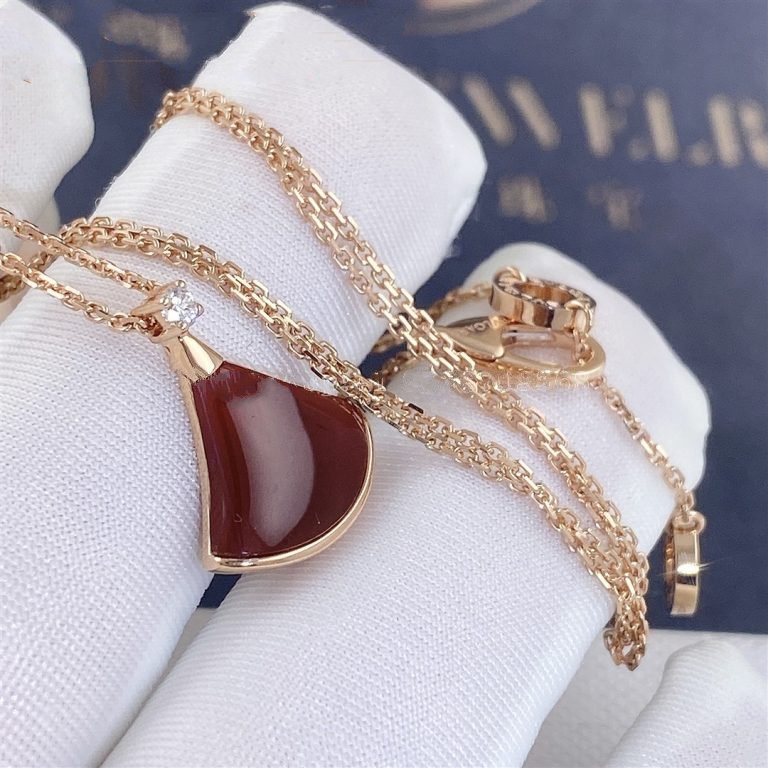 [Ornora Jewelry]DREAM NECKLACE CARNELIAN 1 DIAMOND