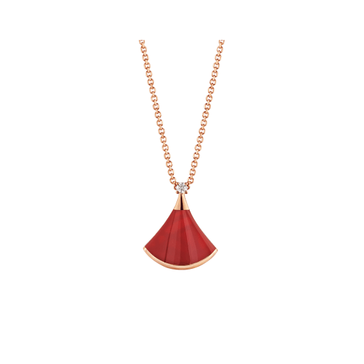 [Ornora Jewelry]DREAM NECKLACE CARNELIAN 1 DIAMOND