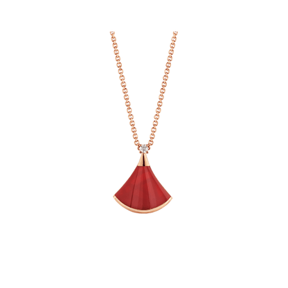 [Ornora Jewelry]DREAM NECKLACE CARNELIAN 1 DIAMOND