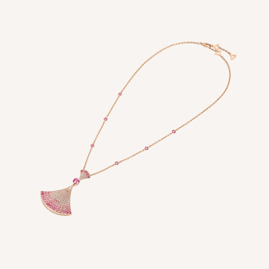 [Ornora Jewelry]DREAM NECKLACK DIAMOND PINK GOLD