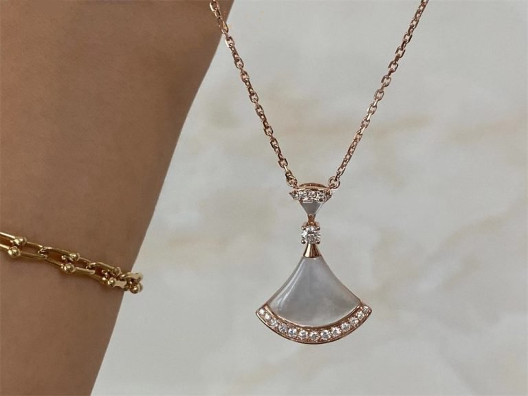 [Ornora Jewelry]DREAM NECKLACE MOP PINK GOLD DIAMOND