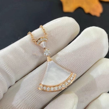 [Ornora Jewelry]DREAM NECKLACE MOP PINK GOLD DIAMOND