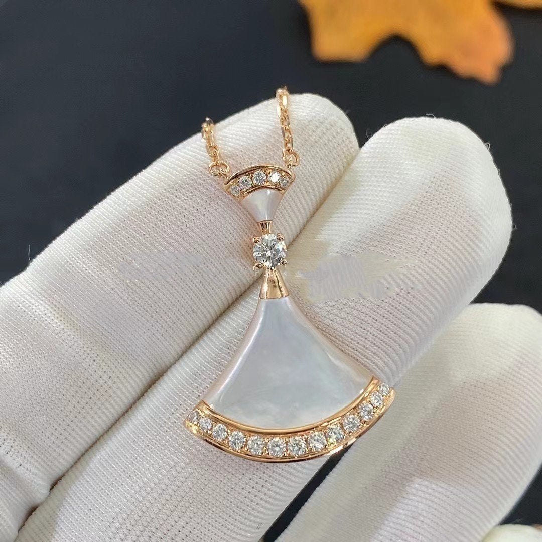 [Ornora Jewelry]DREAM NECKLACE MOP PINK GOLD DIAMOND