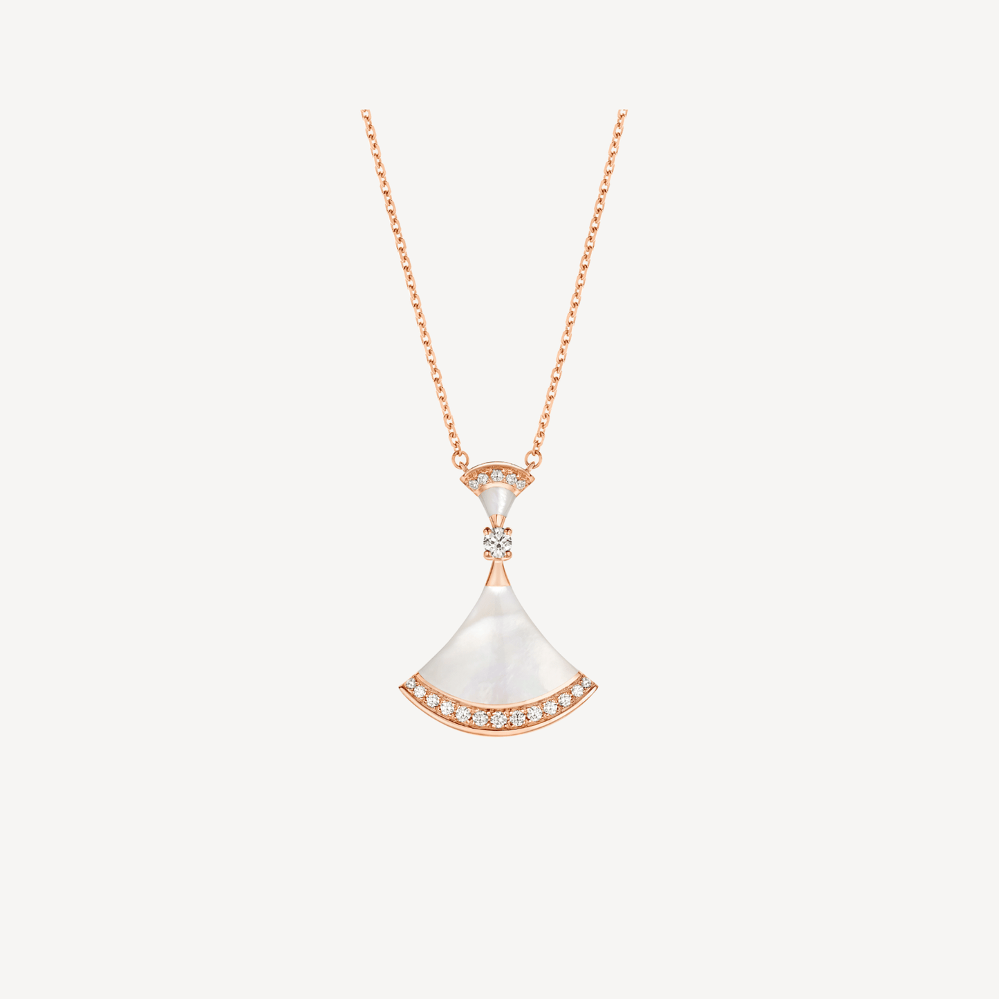 [Ornora Jewelry]DREAM NECKLACE MOP PINK GOLD DIAMOND