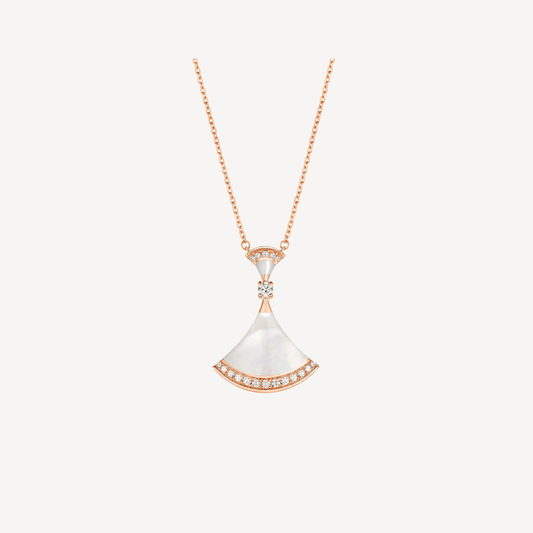 [Ornora Jewelry]DREAM NECKLACE MOP PINK GOLD DIAMOND