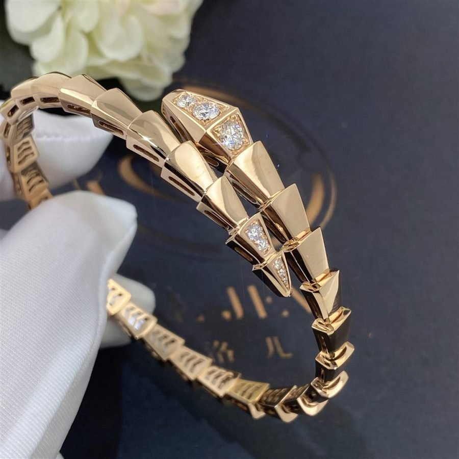 [Ornora Jewelry]SERPENTI BRACELET DIAMONDS PINK GOLD