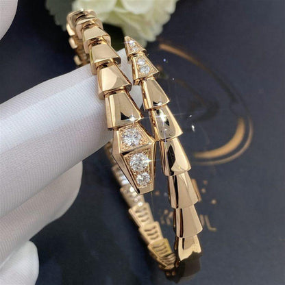 [Ornora Jewelry]SERPENTI BRACELET DIAMONDS PINK GOLD
