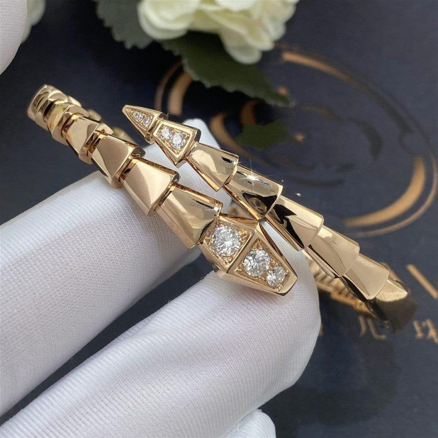 [Ornora Jewelry]SERPENTI BRACELET DIAMONDS PINK GOLD