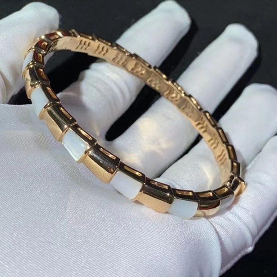 [Ornora Jewelry]SERPENTI BRACELET PINK GOLD MOP