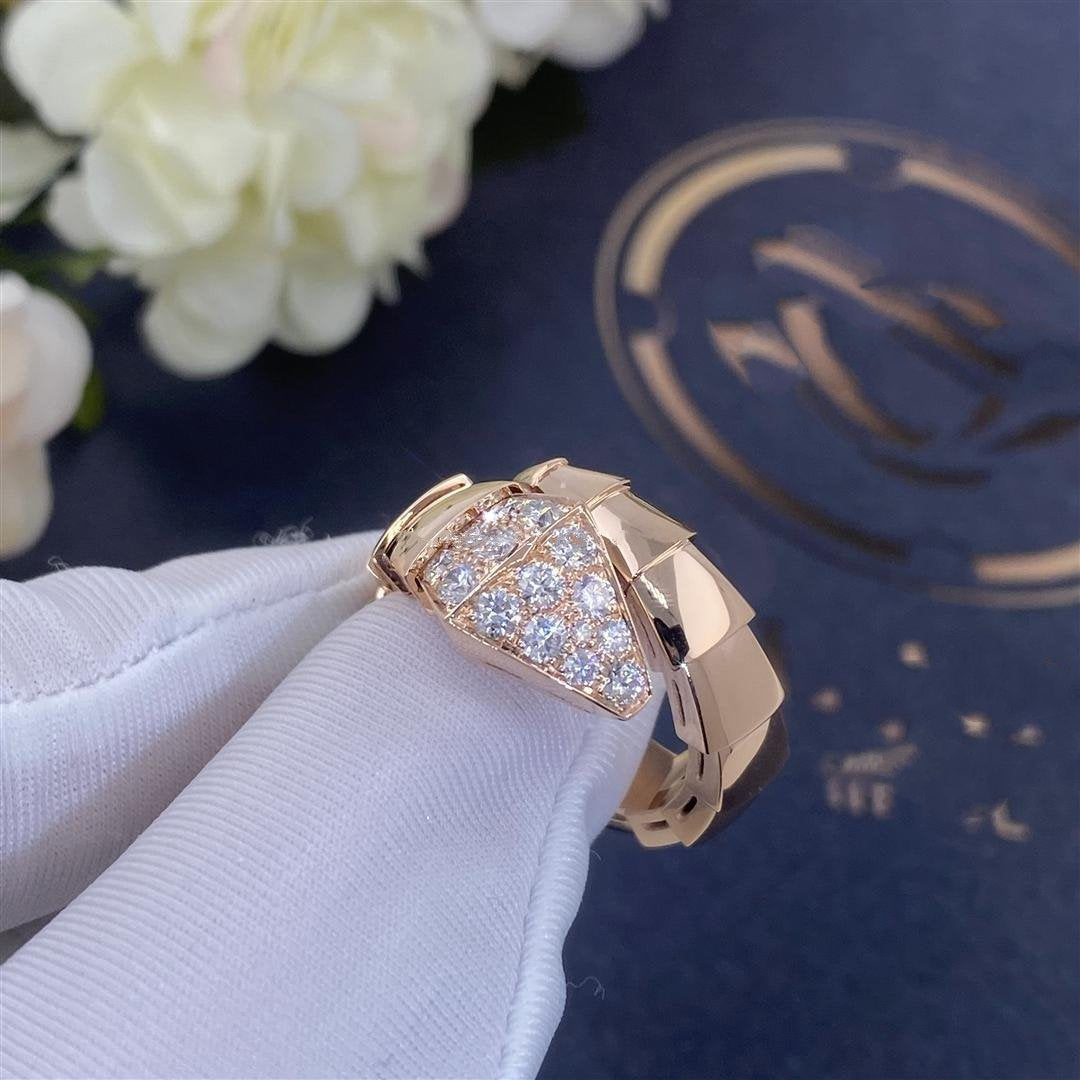 [Ornora Jewelry]SERPENTI RING PINK GOLD DIAMOND