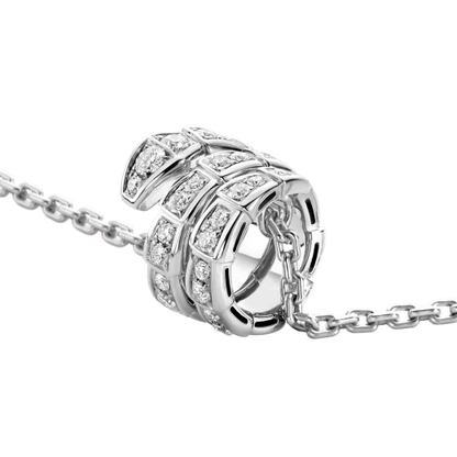 [Ornora Jewelry]SERPENTI  NECKLACE DOUBLE RING DIAMOND
