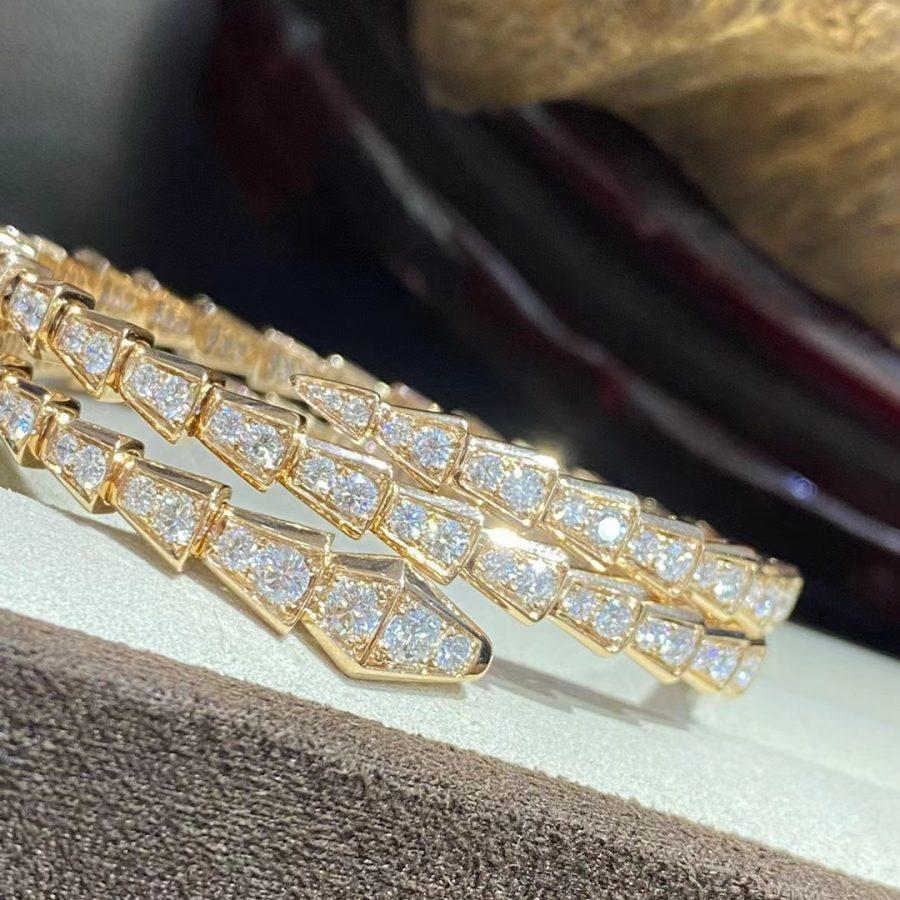 [Ornora Jewelry]SERPENTI BRACELET GOLD DIAMOND DOUBLE ROW