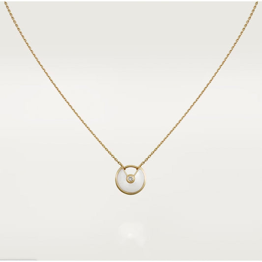 [Ornora Jewelry]AMULETTE ROSE GOLD MOP NECKLACE