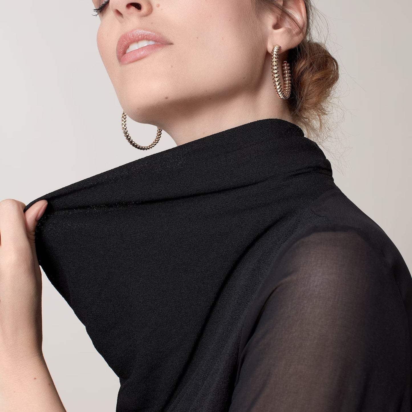 [Ornora Jewelry]CLASH HOOP LARGE EARRINGS