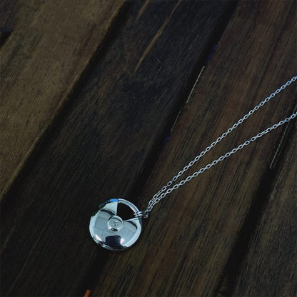 [Ornora Jewelry]AMULETTE SILVER FULL DIAMOND NECKLACE