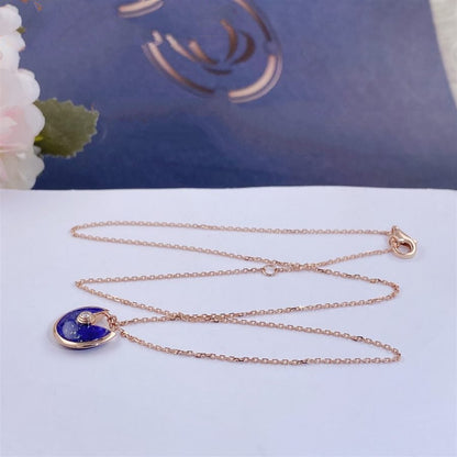 [Ornora Jewelry]AMULETTE ROSE GOLD AGATE NECKLACE