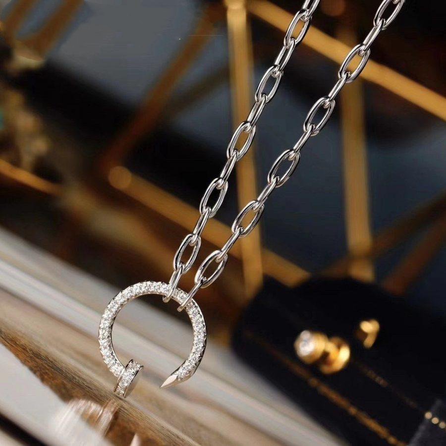 [Ornora Jewelry]JUSTE NECKLACE FULL DIAMONDS