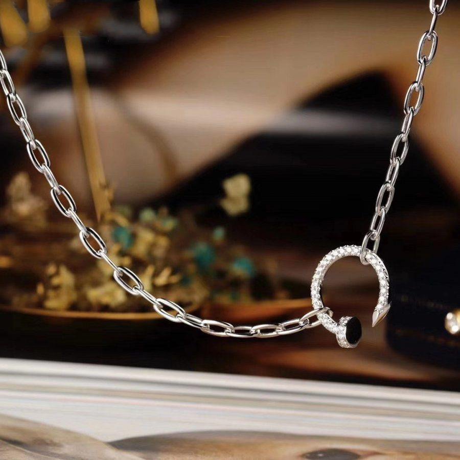 [Ornora Jewelry]JUSTE NECKLACE FULL DIAMONDS