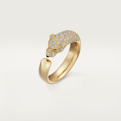 [Ornora Jewelry]PANTHERE HALF DIAMOND SMALL RING