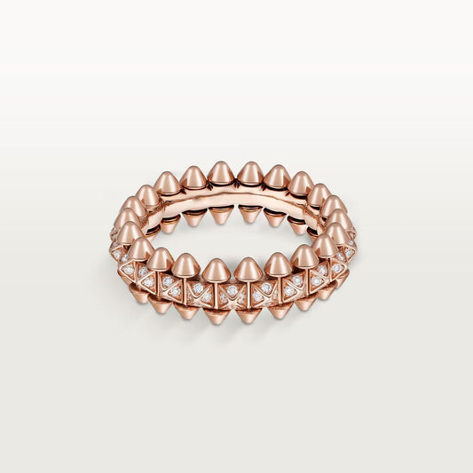 [Ornora Jewelry]CLASH 6.4MM SMALL FULL DIAMOND RING