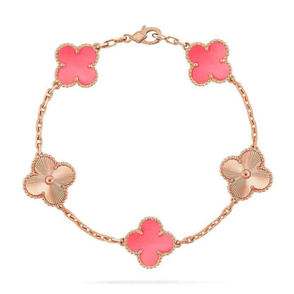 [Ornora Jewelry] CLOVER 5 MOTIFS  PINK MOP BRACELET COLLECTION