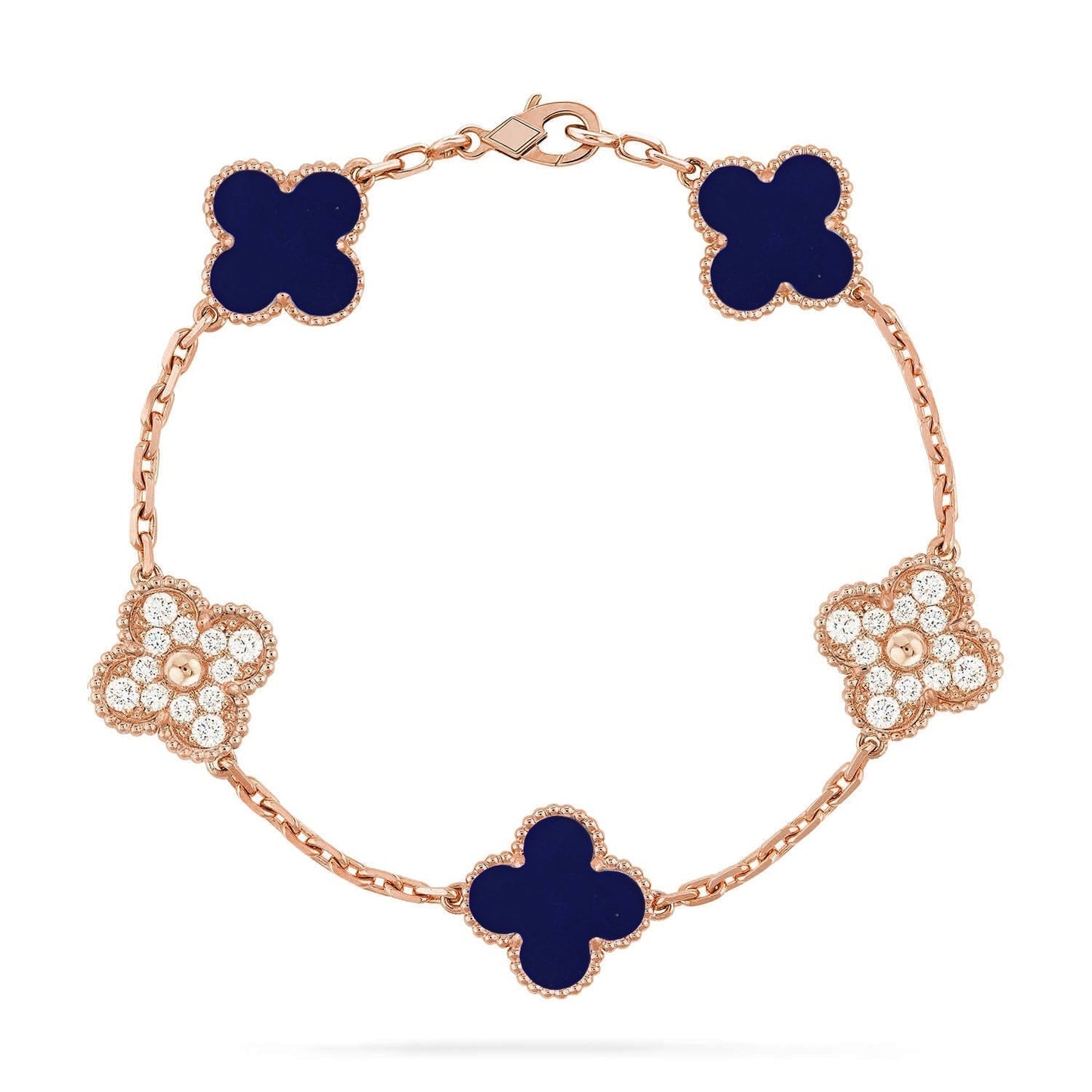 [Ornora Jewelry]CLOVER 5 MOTIF LAPIS LAZULI BRACELET COLLECTION
