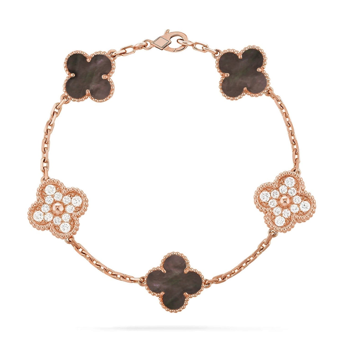 [Ornora Jewelry] CLOVER 5 MOTIF GRAY MOP BRACELET COLLECTION