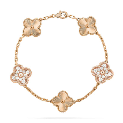 [Ornora Jewelry] CLOVER 5 MOTIF LASER BRACELET COLLECTION