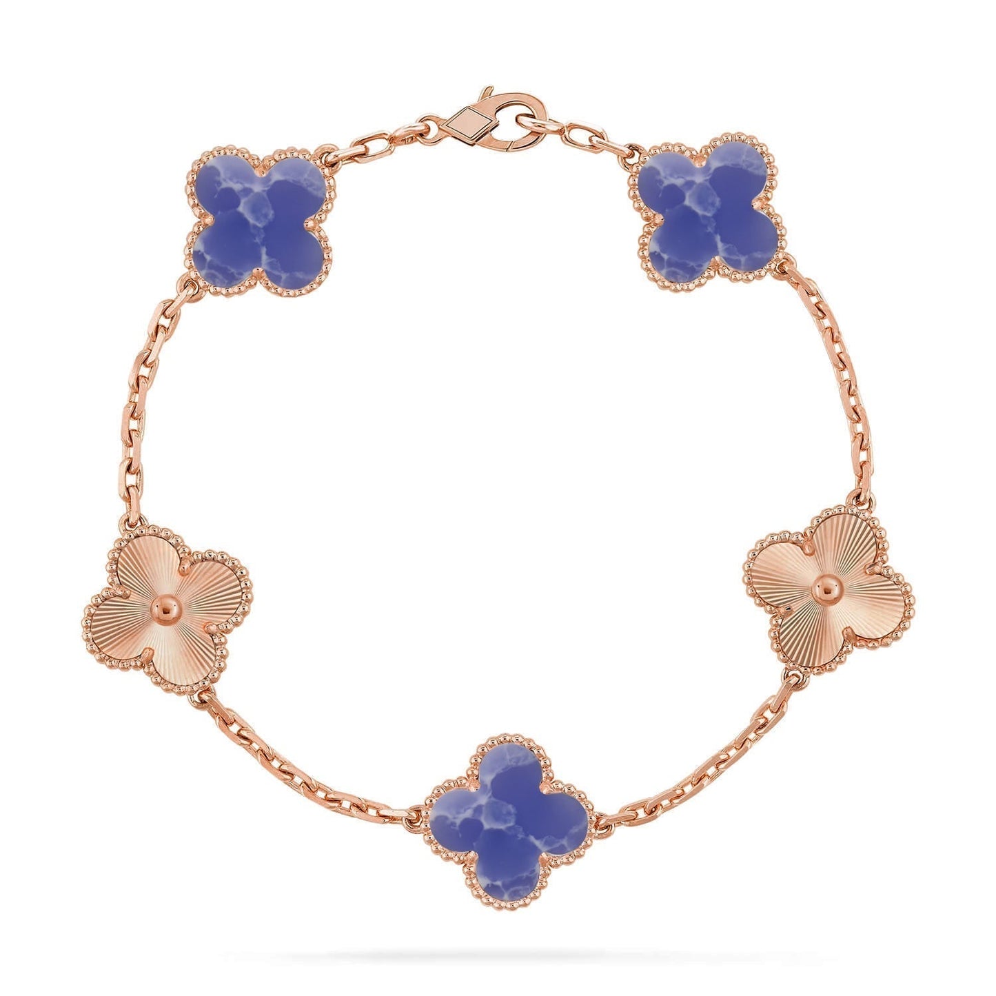 [Ornora Jewelry]CLOVER 5 MOTIF BLUE VEINS BRACELET COLLECTION