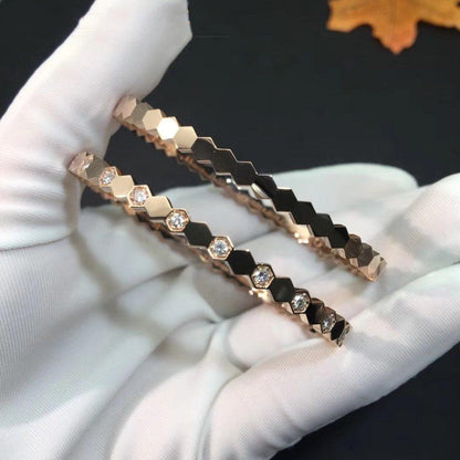 [Ornora Jewelry]BEE LOVE PINK GOLD DIAMOND BRACELET