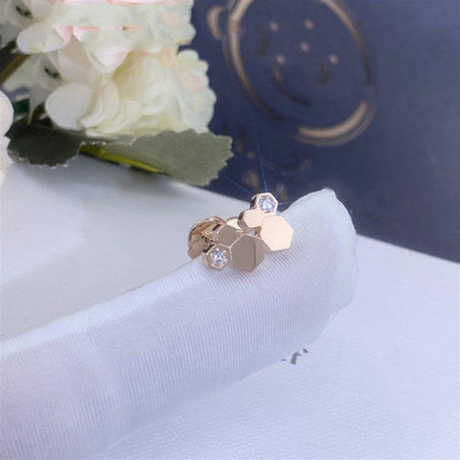 [Ornora Jewelry]BEE LOVE PINK GOLD DIAMOND EARRINGS