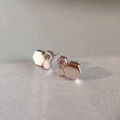 [Ornora Jewelry]BEE LOVE SILVER DIAMOND EARRINGS