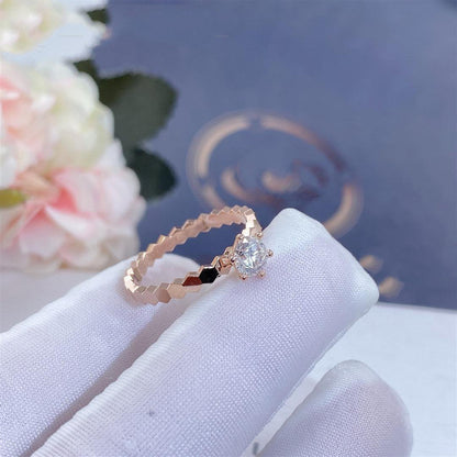 [Ornora Jewelry]BEE LOVE RING PINK GOLD 1 DIAMOND