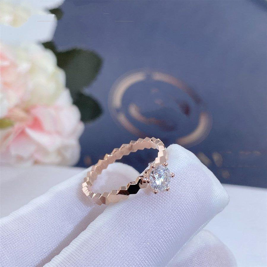 [Ornora Jewelry]BEE LOVE RING PINK GOLD 1 DIAMOND