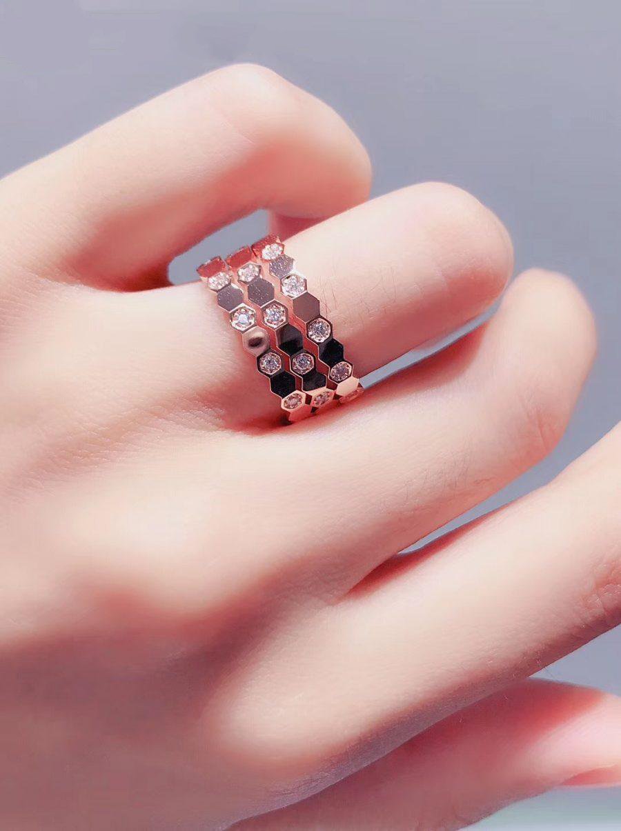 [Ornora Jewelry]BEE LOVE RING PINK GOLD DIAMOND