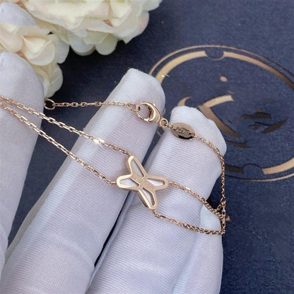[Ornora Jewelry]JEUX BRACELET WHITE MOP PINK GOLD 1 DIAMOND