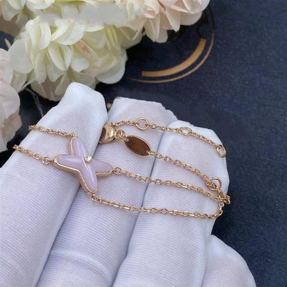 [Ornora Jewelry]JEUX BRACELET PINK MOP PINK GOLD 1 DIAMOND
