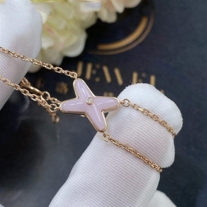 [Ornora Jewelry]JEUX BRACELET PINK MOP PINK GOLD 1 DIAMOND