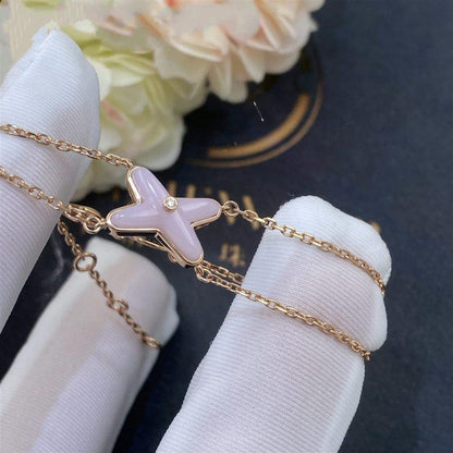 [Ornora Jewelry]JEUX BRACELET PINK MOP PINK GOLD 1 DIAMOND