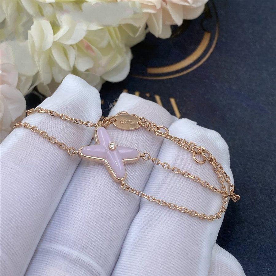 [Ornora Jewelry]JEUX BRACELET PINK MOP PINK GOLD 1 DIAMOND