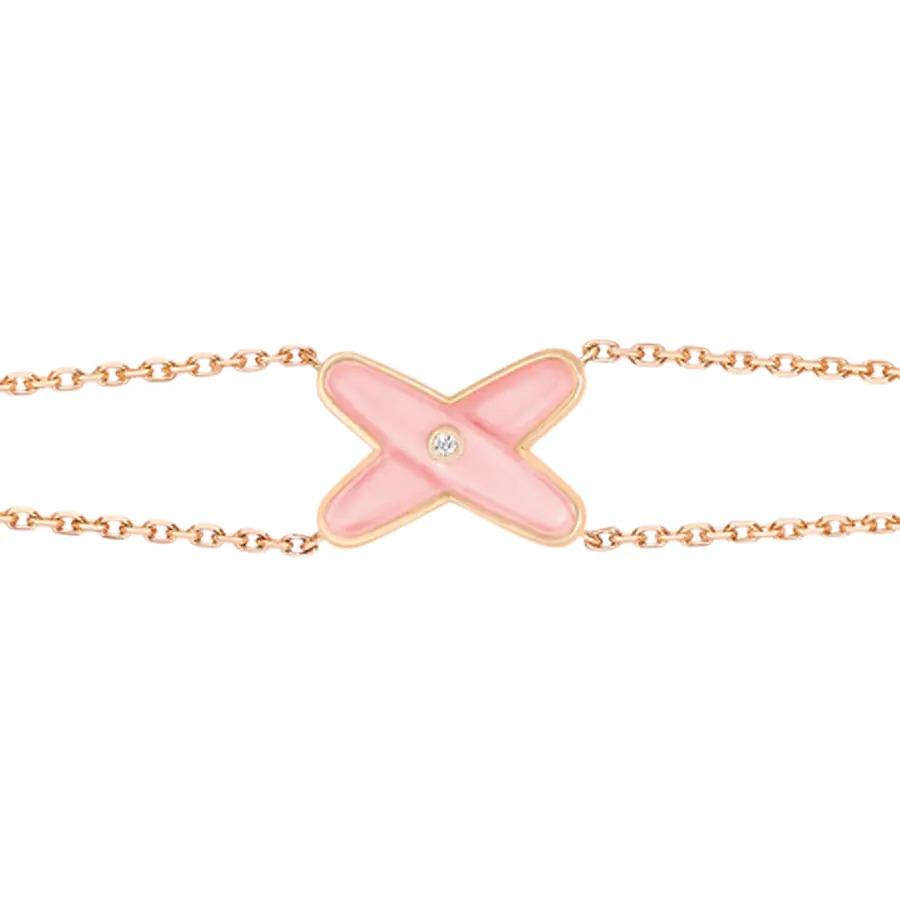 [Ornora Jewelry]JEUX BRACELET PINK MOP PINK GOLD 1 DIAMOND