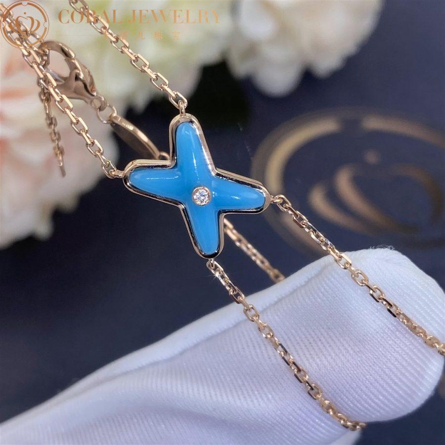 [Ornora Jewelry]JEUX BRACELET TURQUOISE PINK GOLD 1 DIAMOND