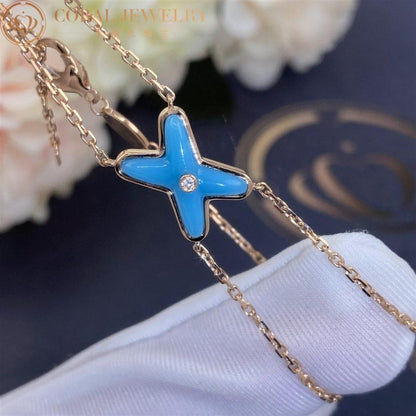 [Ornora Jewelry]JEUX BRACELET TURQUOISE PINK GOLD 1 DIAMOND